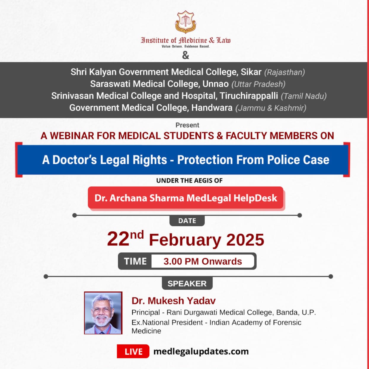 Doctor’s Legal Rights Webinar